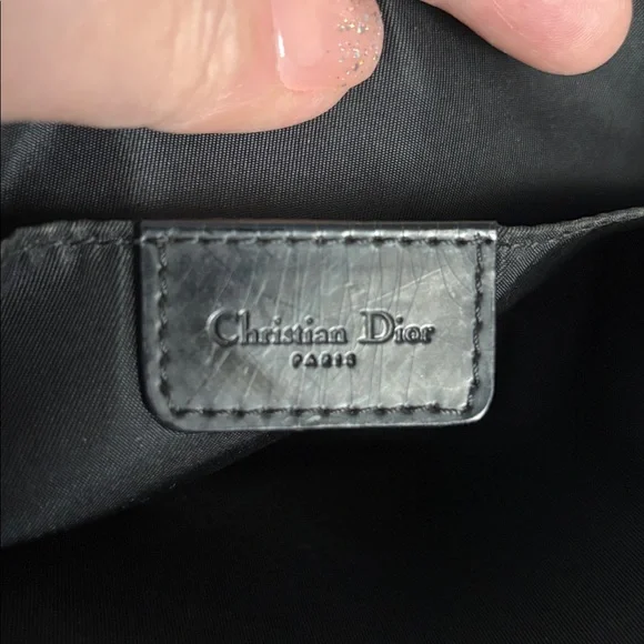 Authenticated Early 2000’s Christian Dior Saddle Bag, Black.  Like new! - Picture 10 of 12